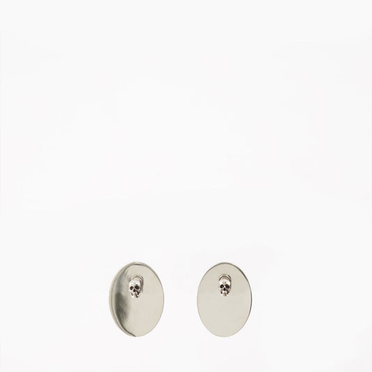 Oval Logo Engraved Earrings