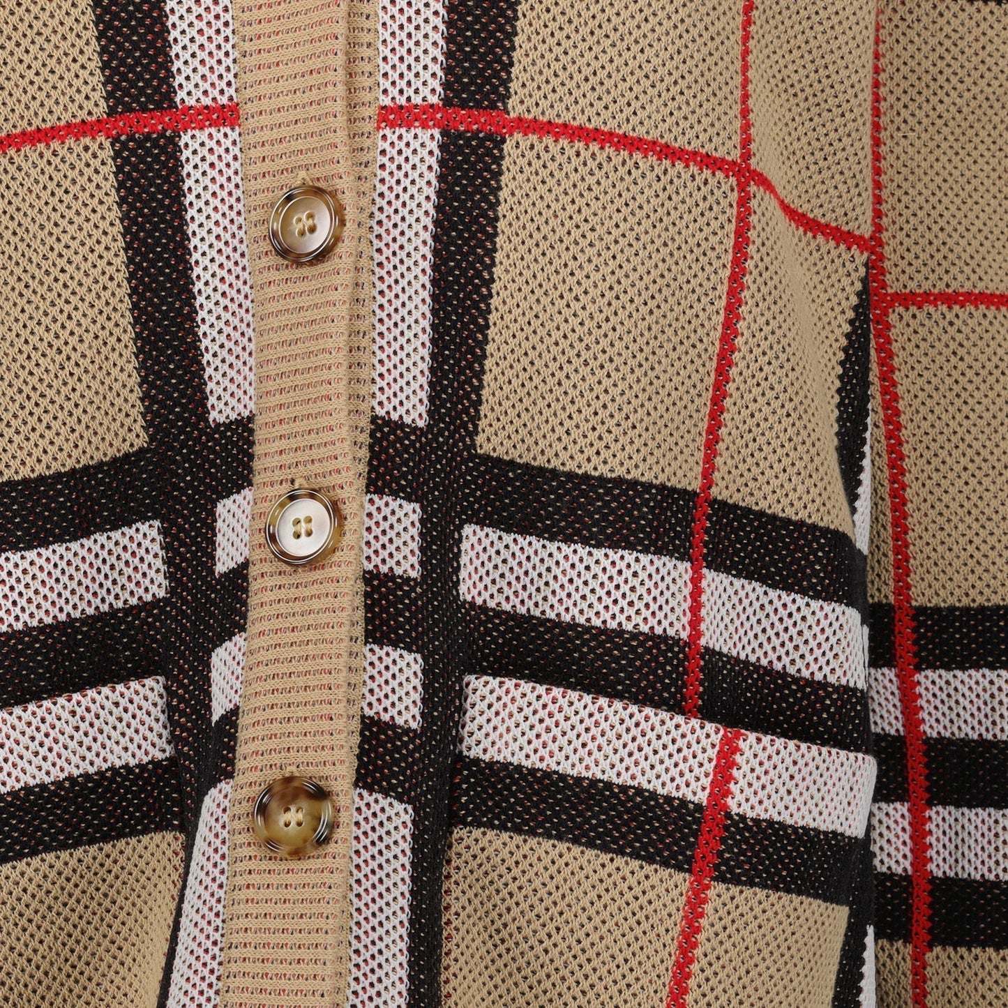 Checked Cardigan