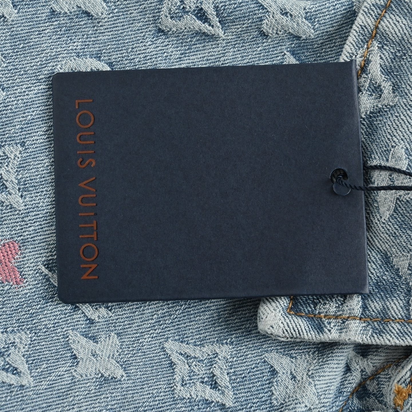 Monogram Denim Shirt – Light Blue Signature Jacquard