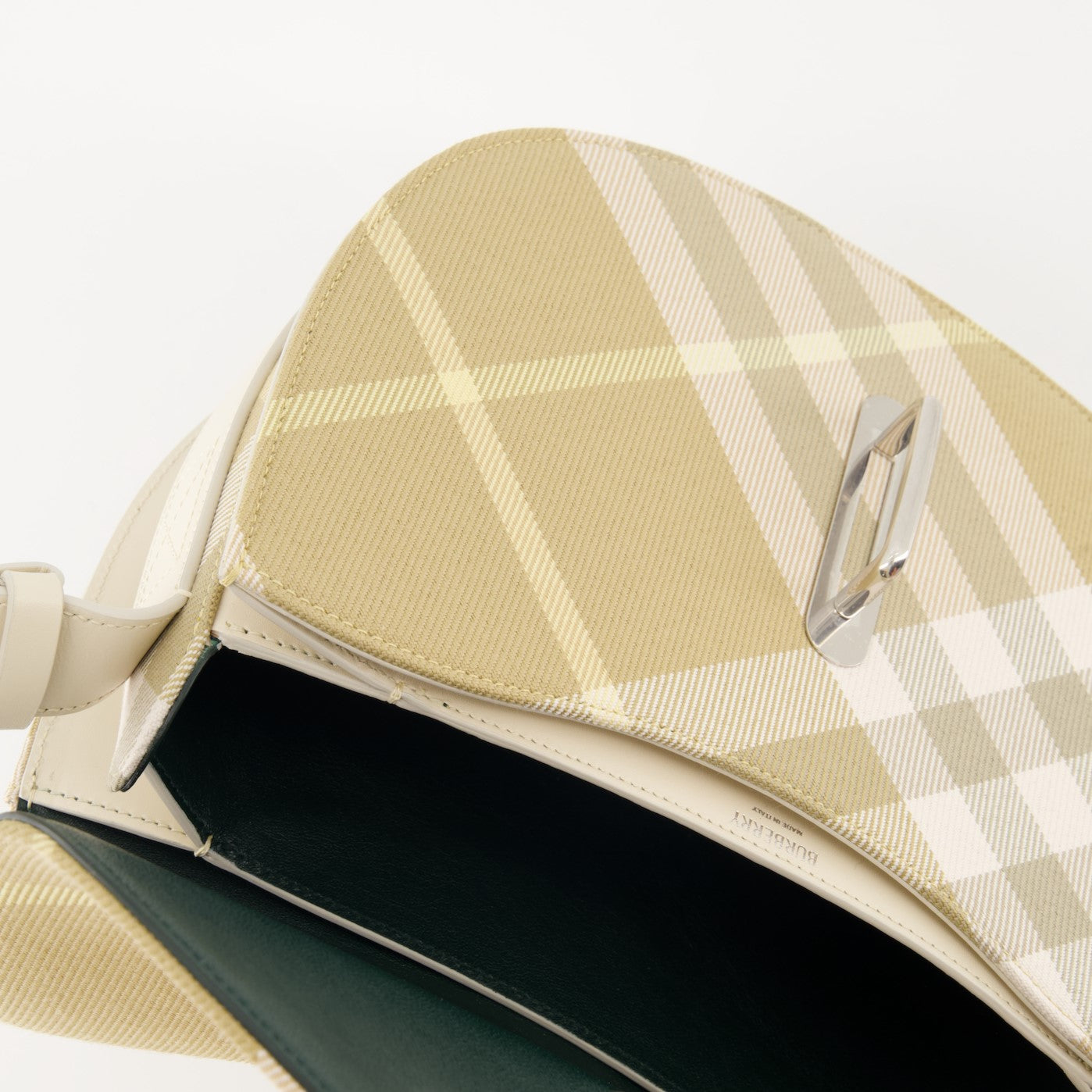 Check Canvas Mini Shoulder Bag