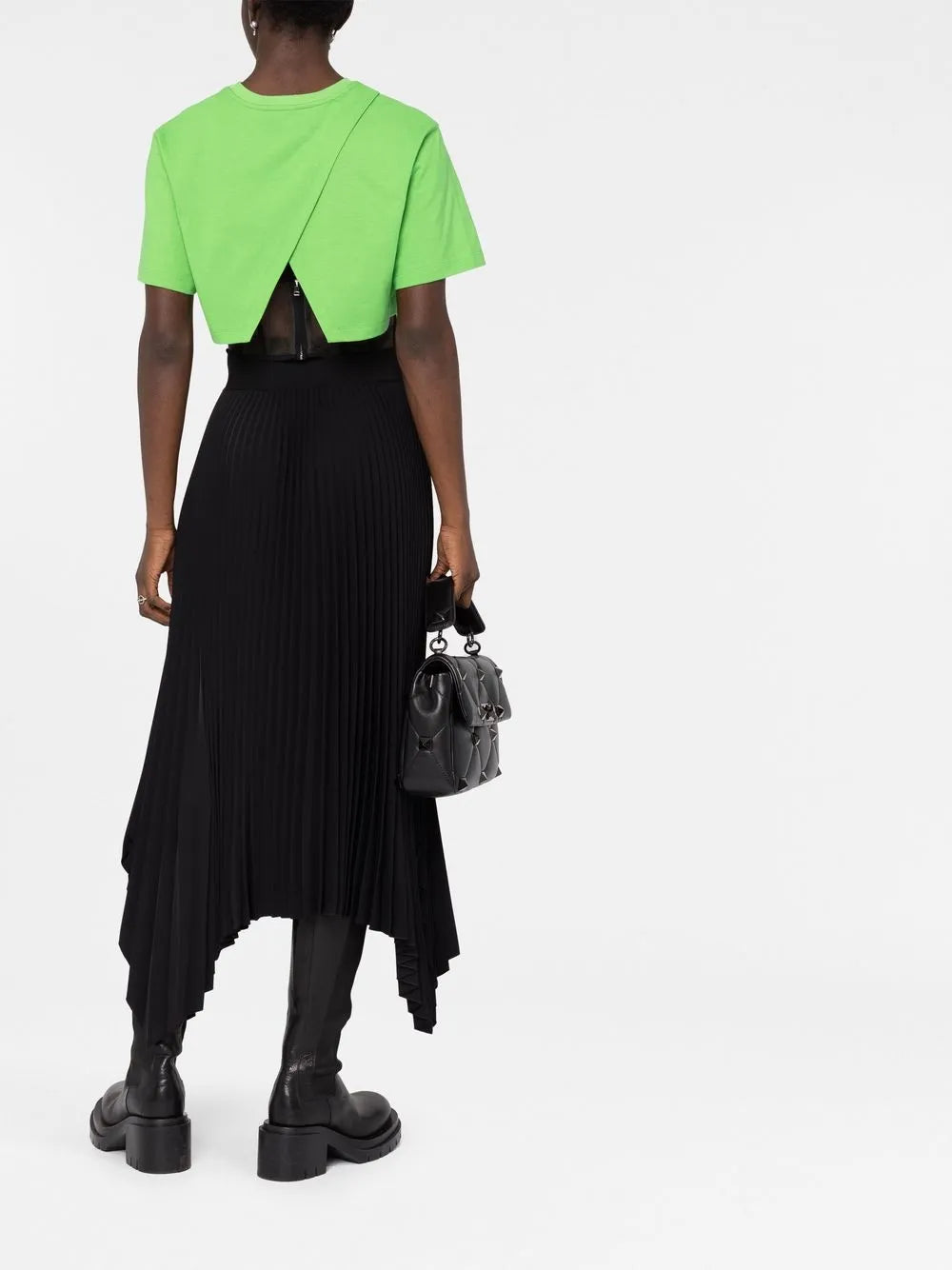 Mesh Corset Crop T-Shirt