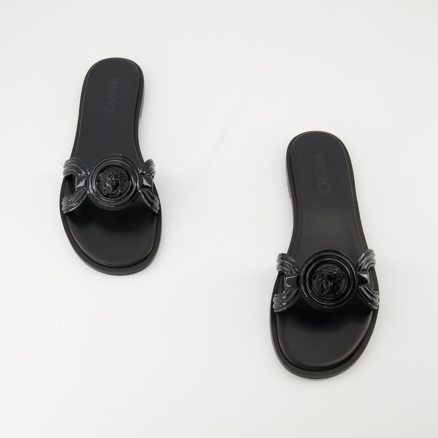 La Medusa Flat Slide Sandals