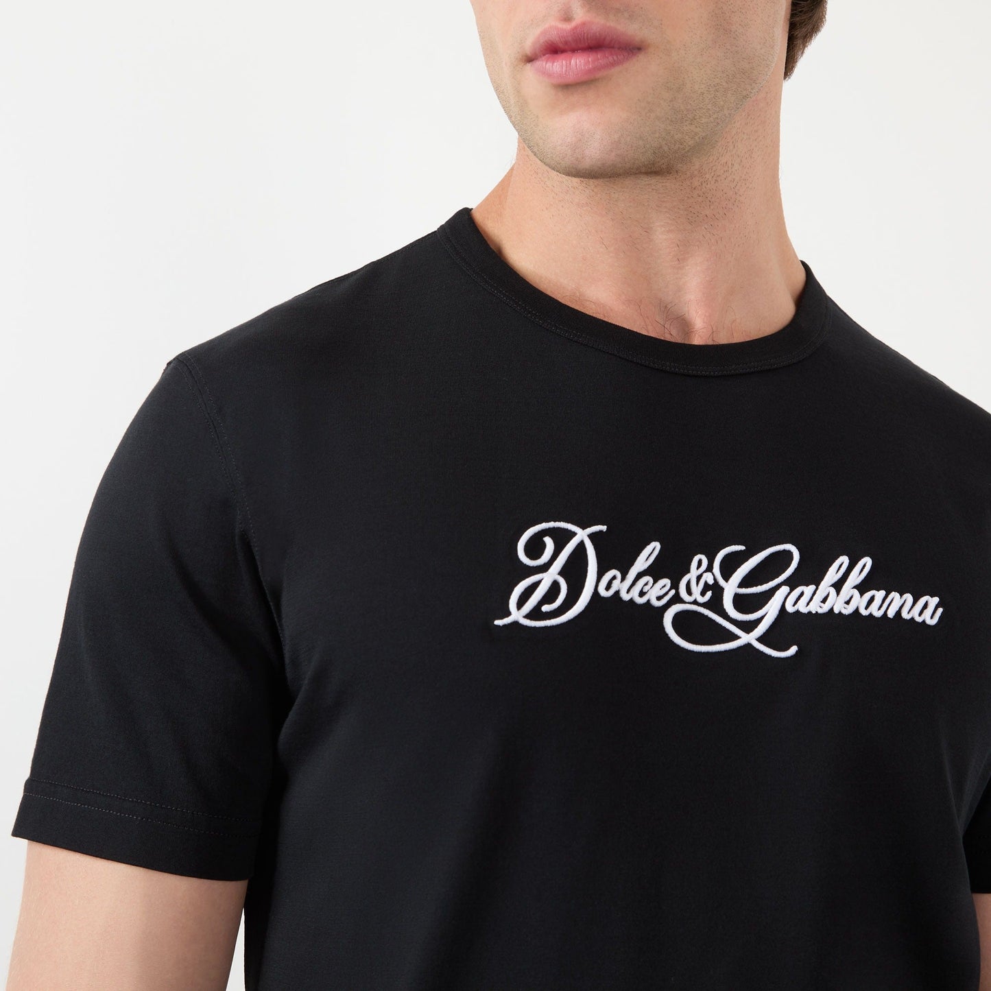 Logo Embroidered Short-Sleeved T-Shirt