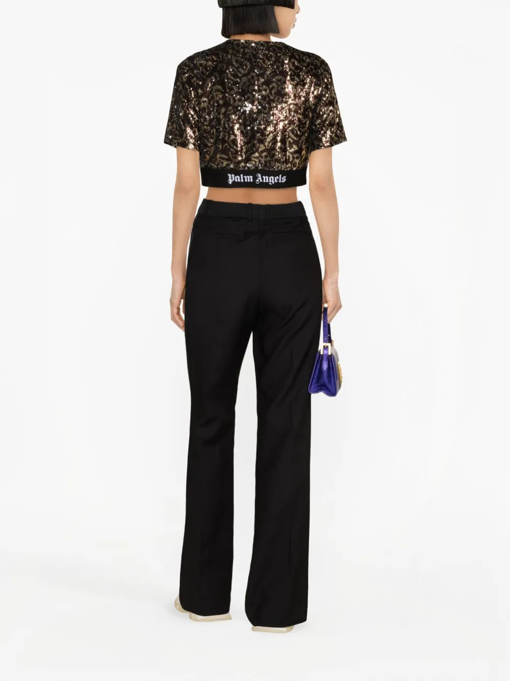 Sequined Crop Top