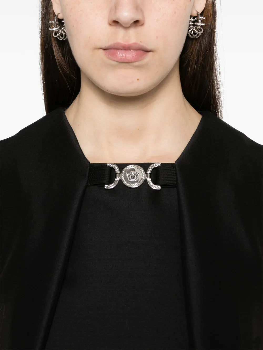 Medusa Clasp A-Line Mini Dress