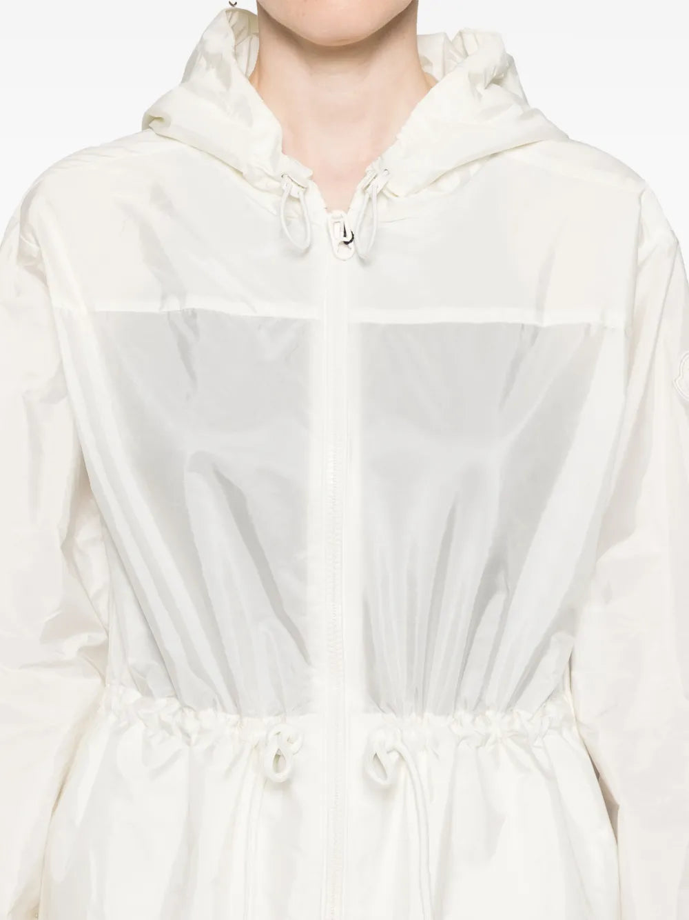 Hooded Drawstring Windbreaker Jacket