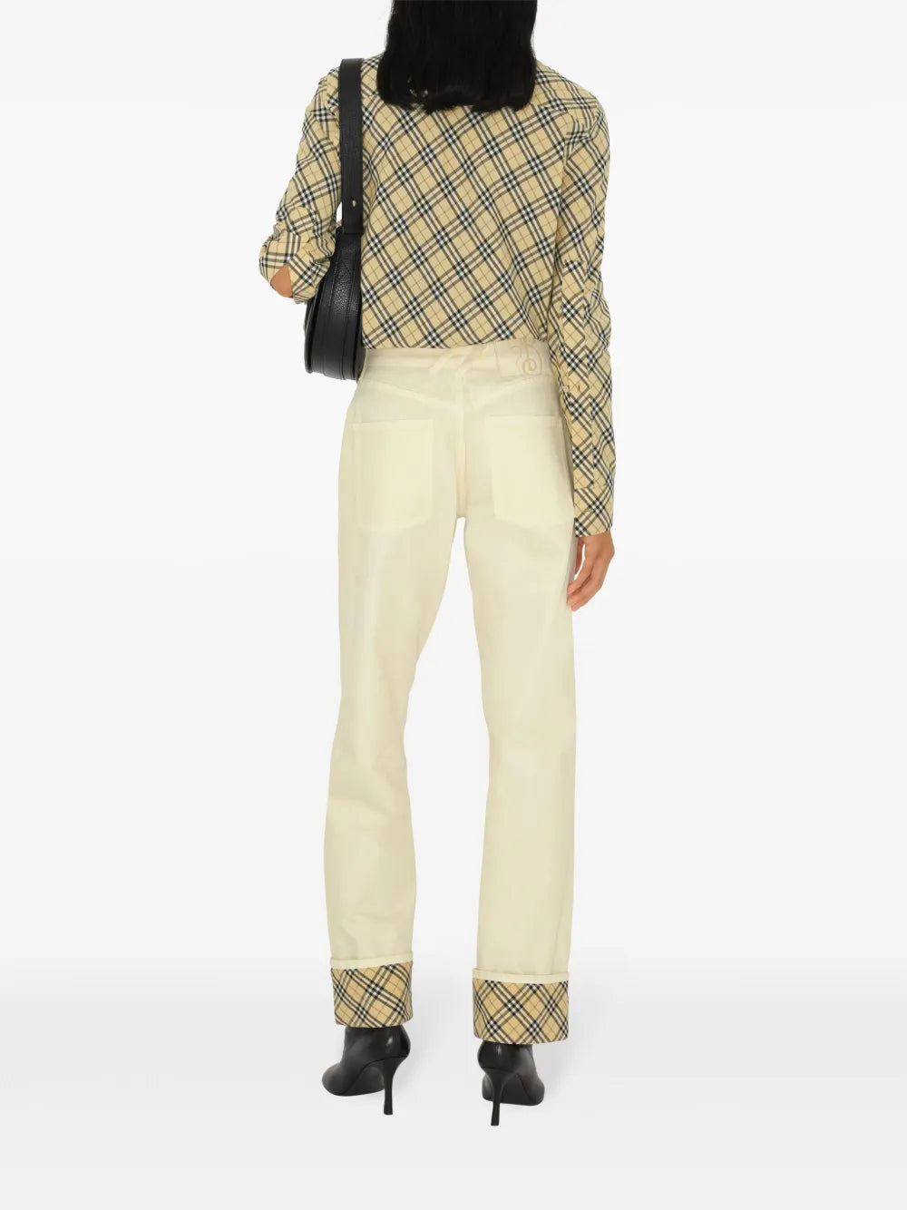 Vintage Check Cropped Shirt