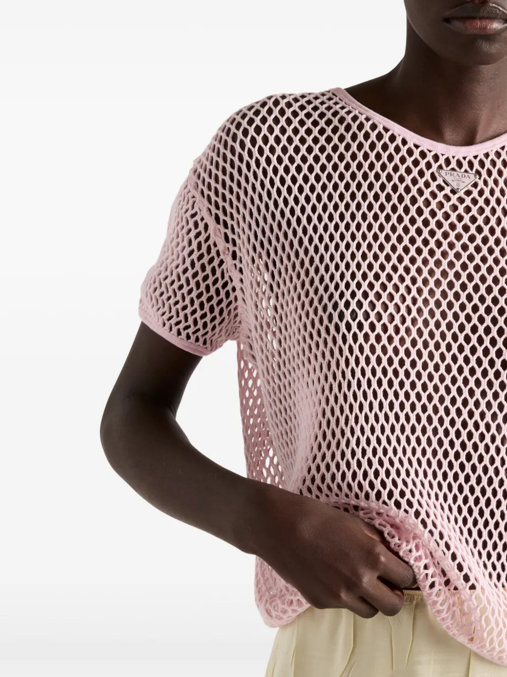 Mesh Knit T-Shirt