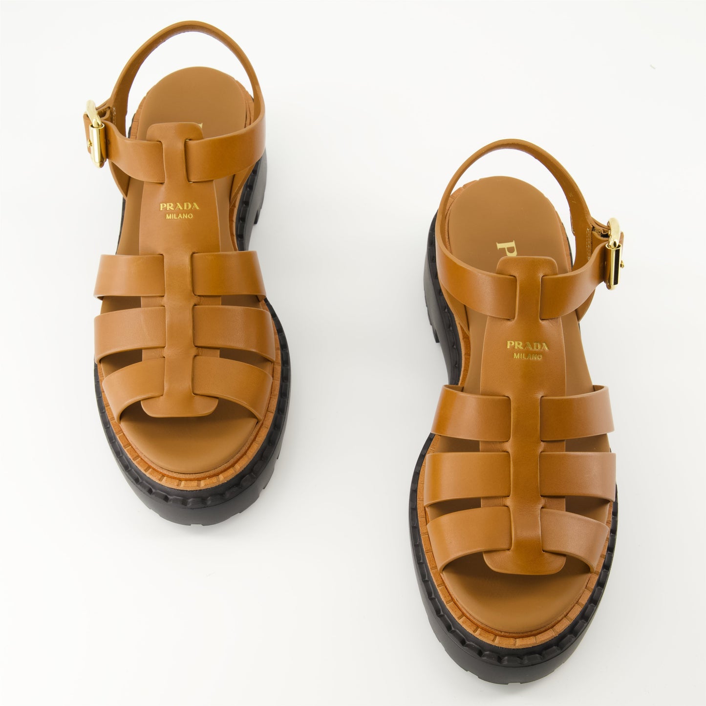 Leather Platform Sandals