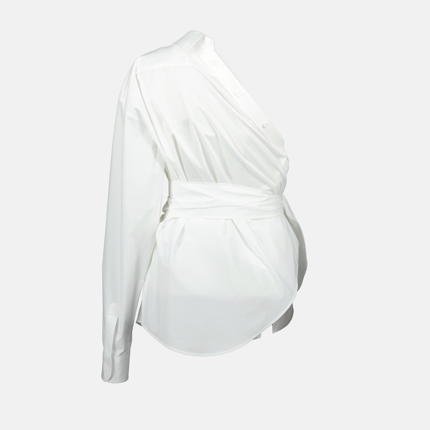 One-Shoulder Wrap Shirt