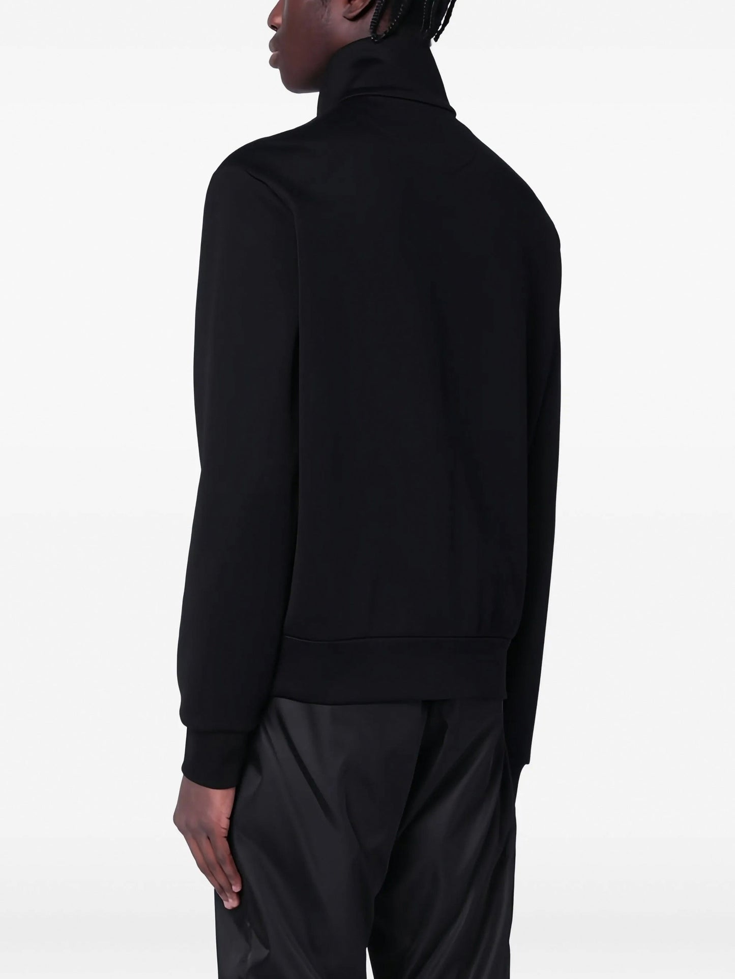Re-Nylon Zip-Up Jacket with Stand Collar