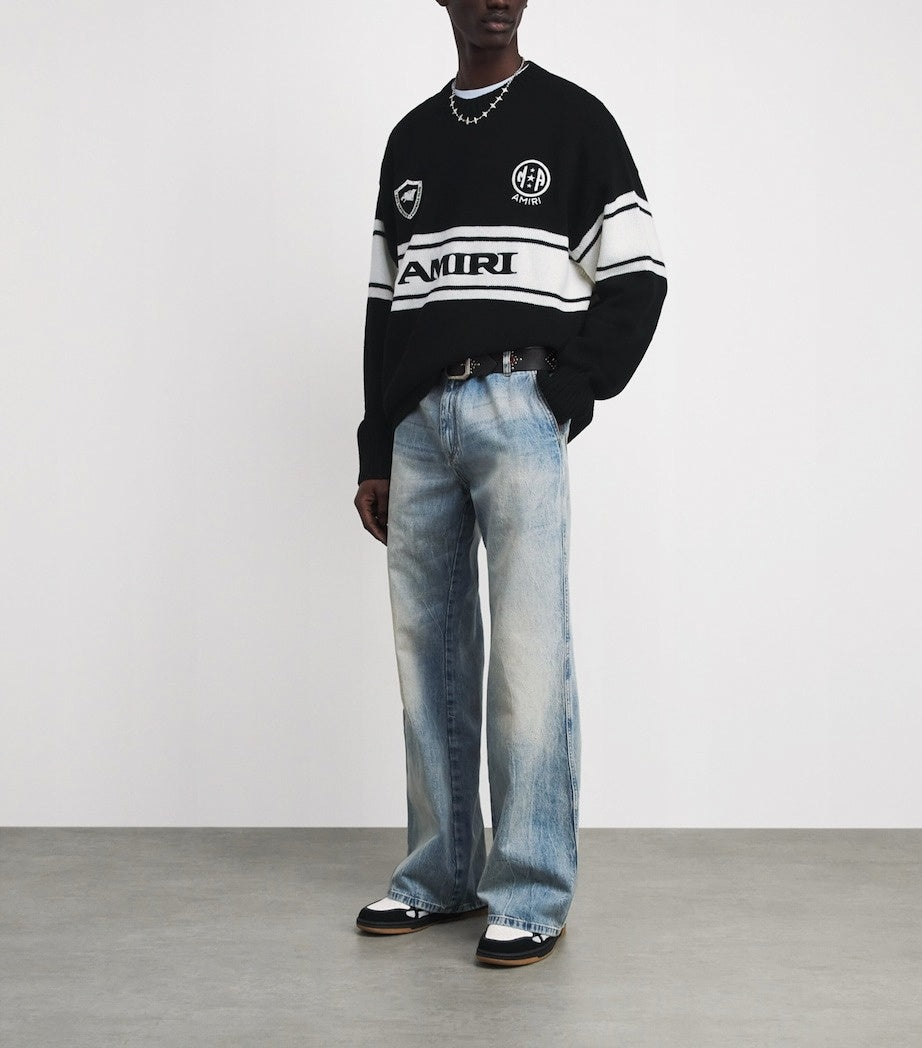 Black Varsity Knit