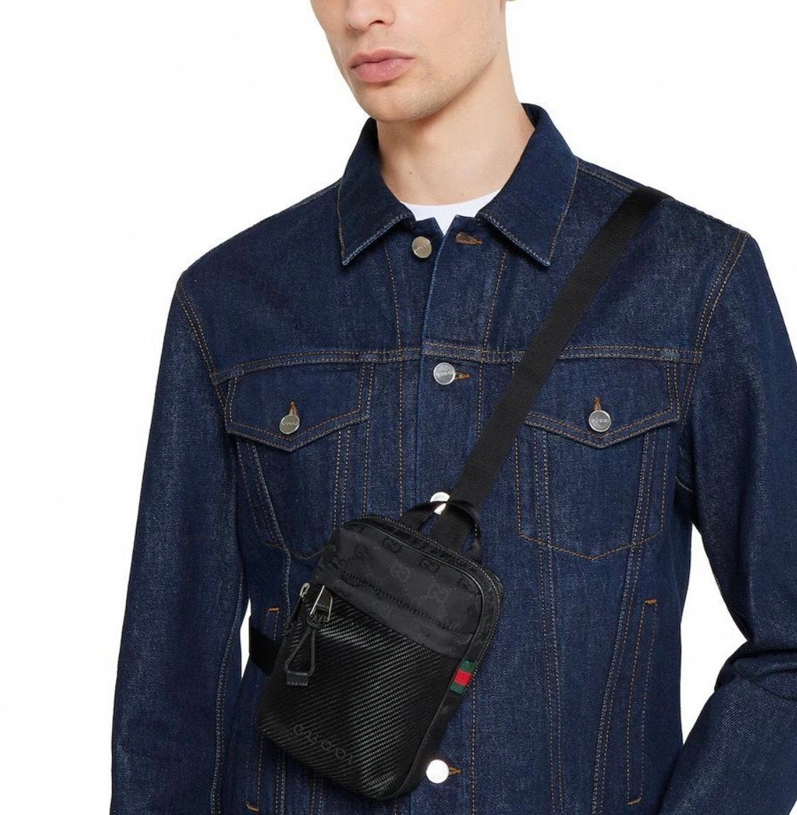 Mini Black Crossbody Utility Bag