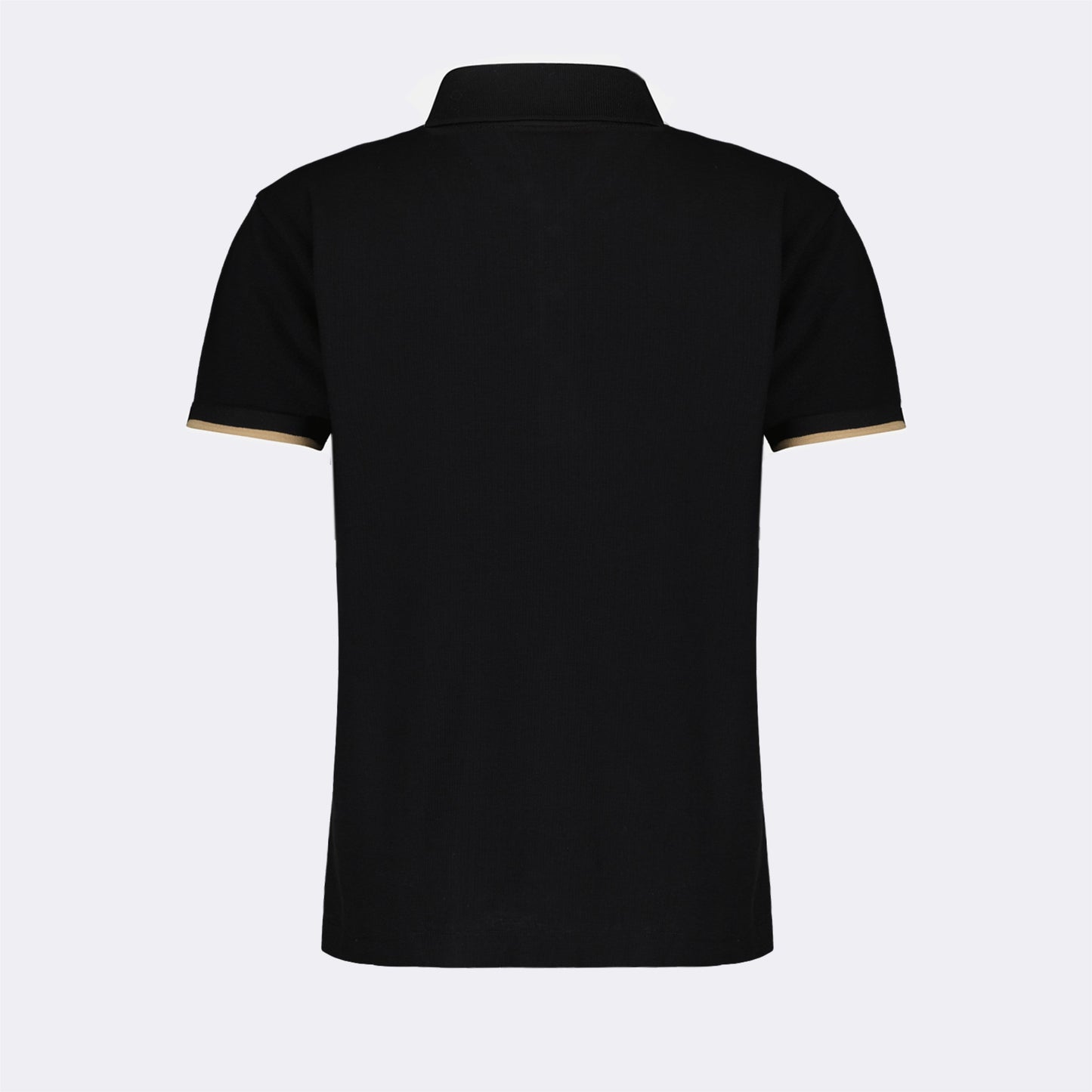 Women’s Black Polo Shirt with Contrast Trim