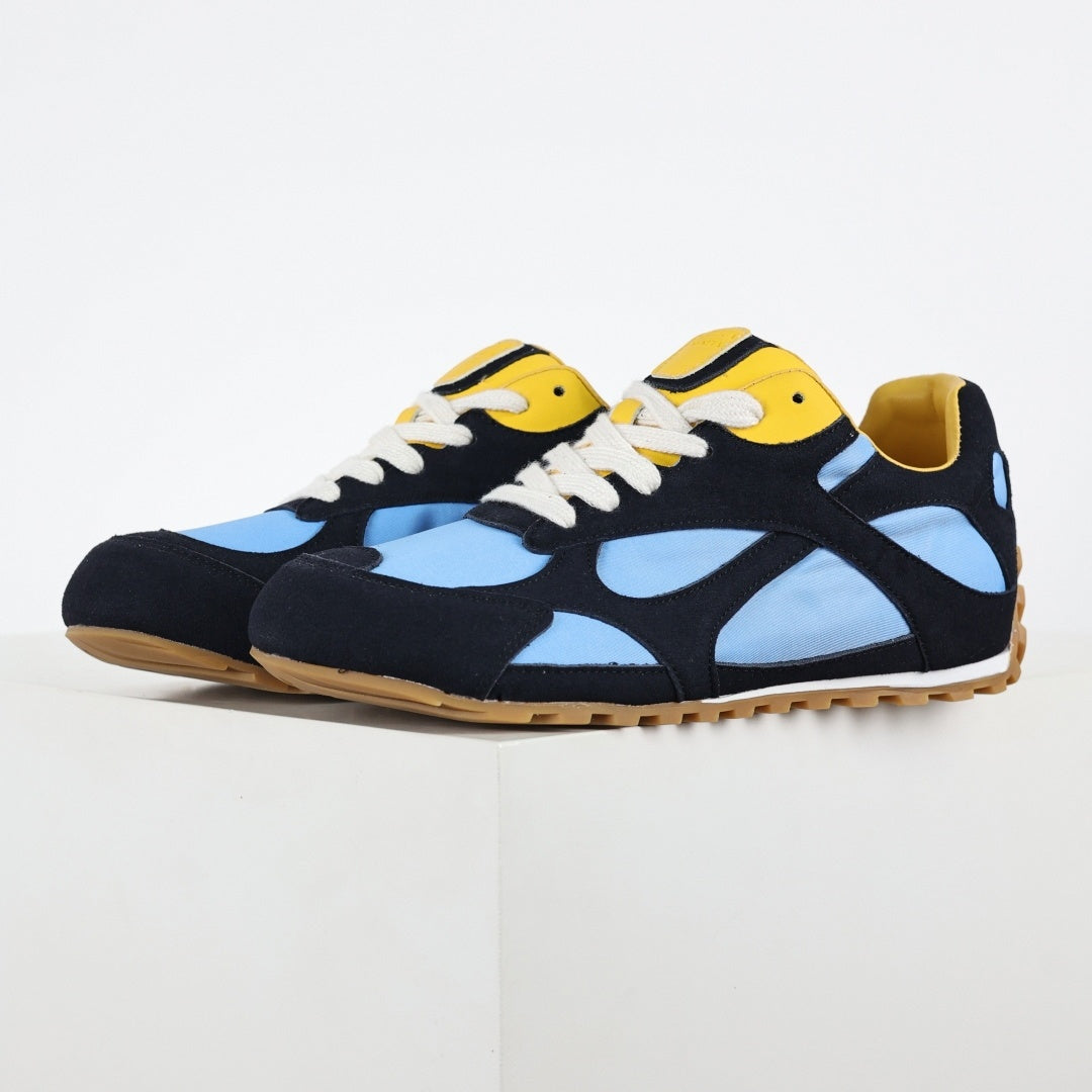 Orbit Flash Sneakers in Navy, Light Blue & Yellow