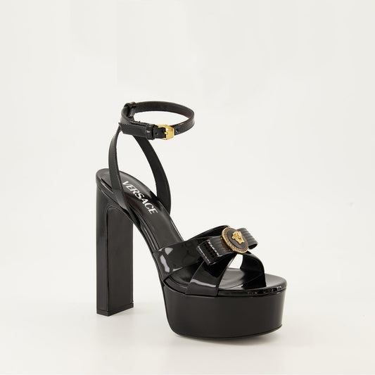 Patent Leather Platform Sandals