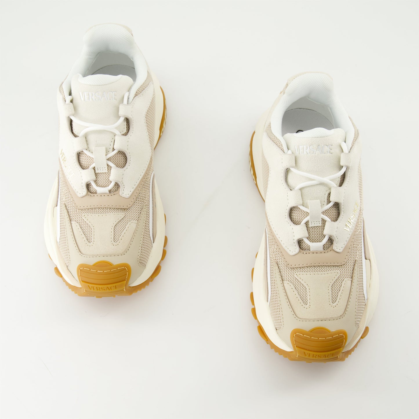 Beige Chunky Runner Sneakers