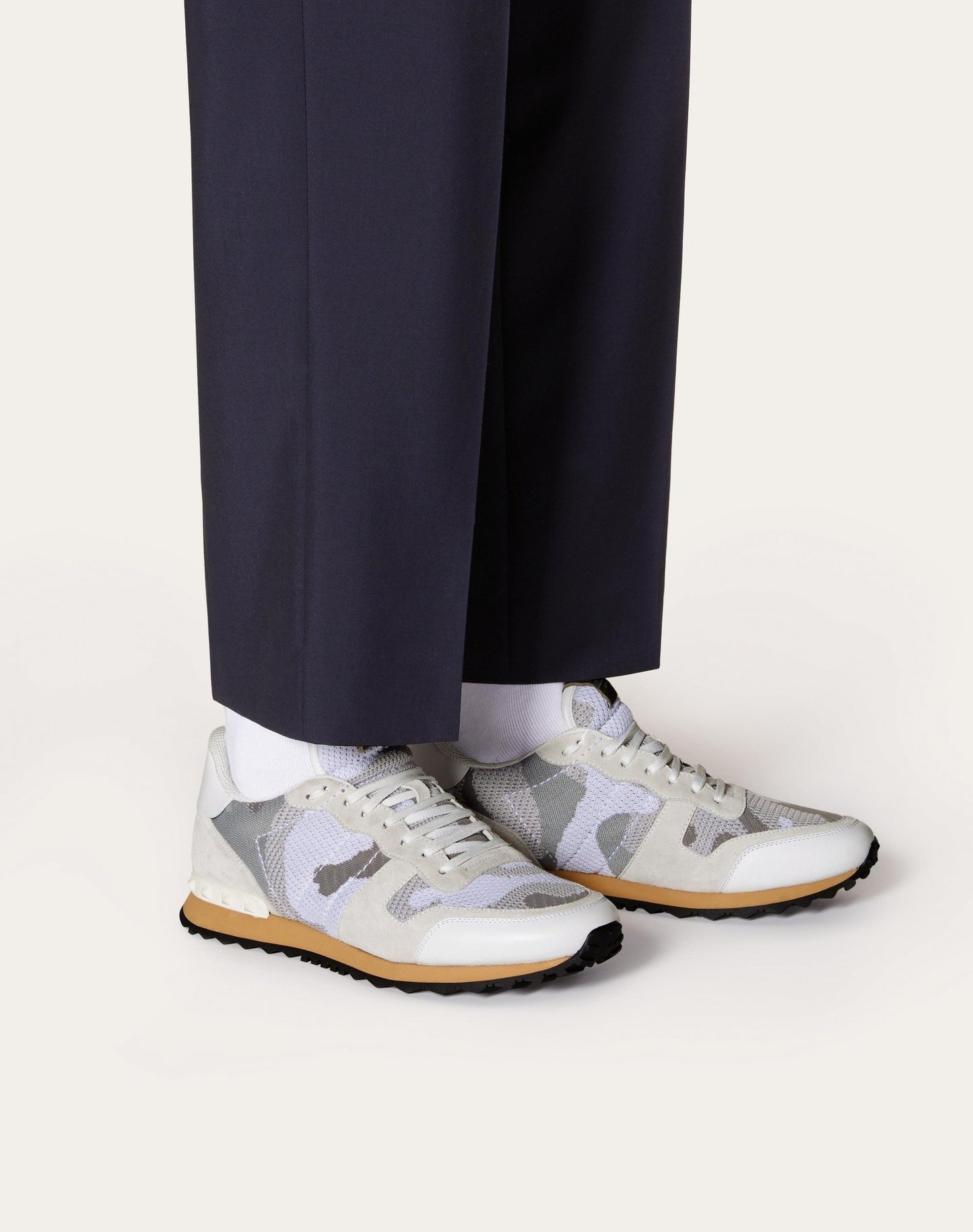 Mesh Fabric Camouflage Rockrunner Sneaker