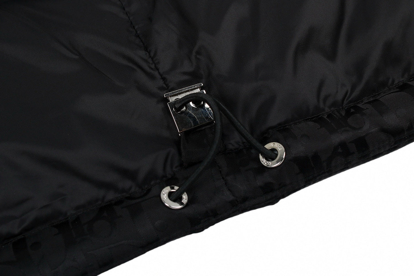 Oblique Quilted Down Jacket – Black