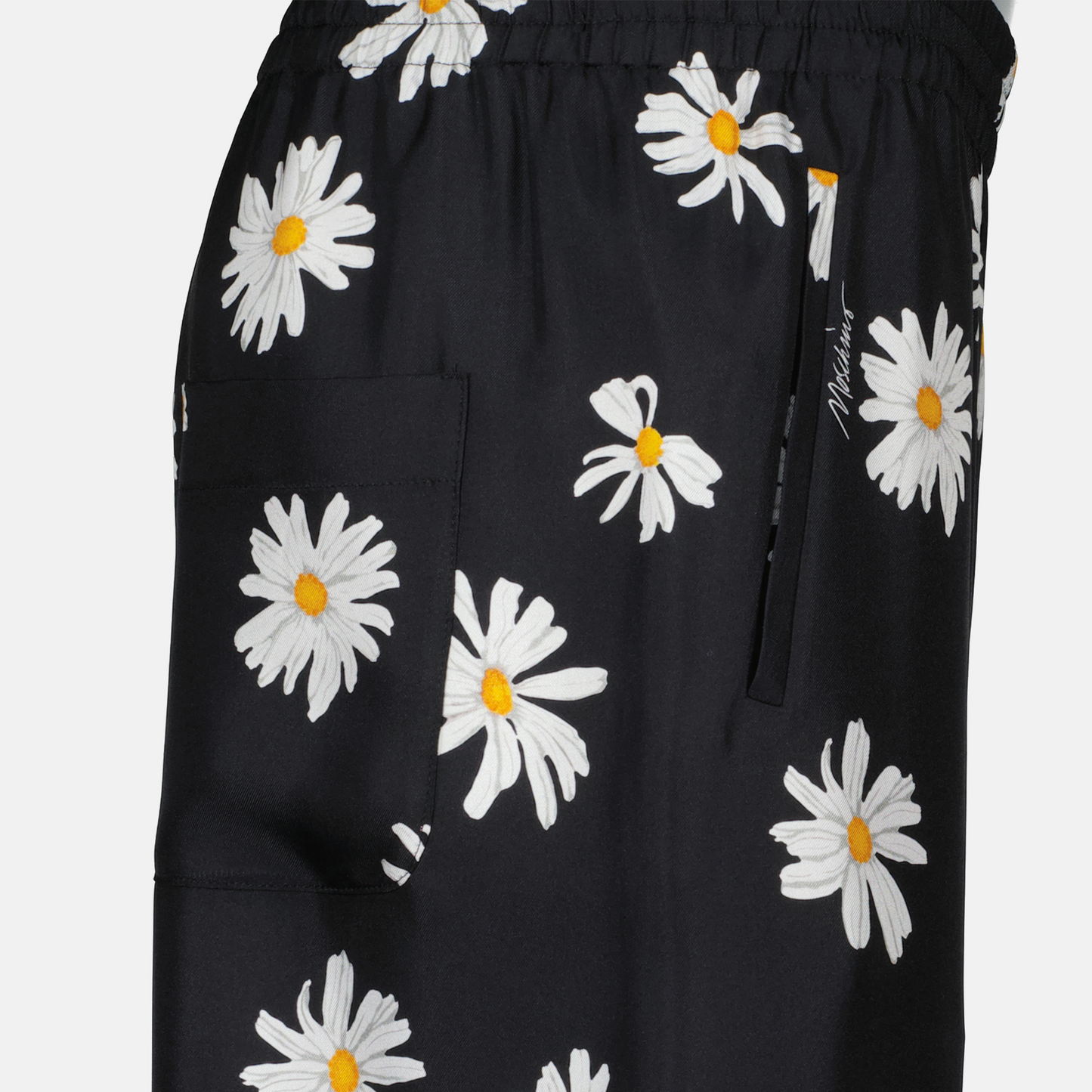 Daisy Print Wide-Leg Trousers