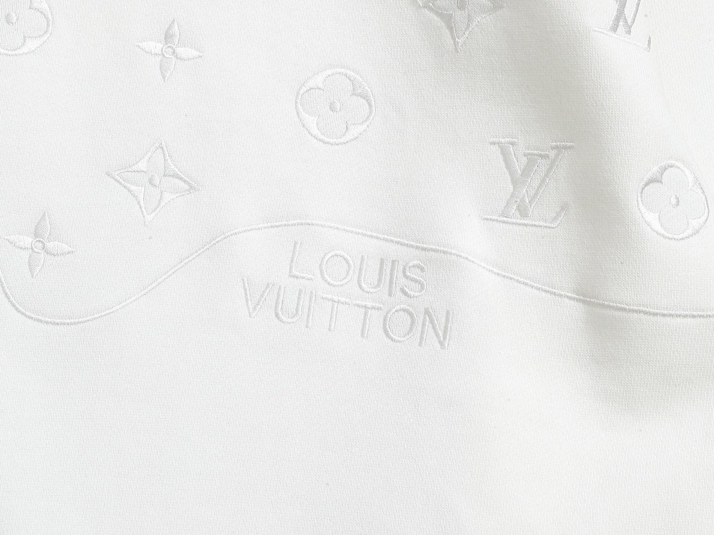 LV White Monogram Sweatshirt