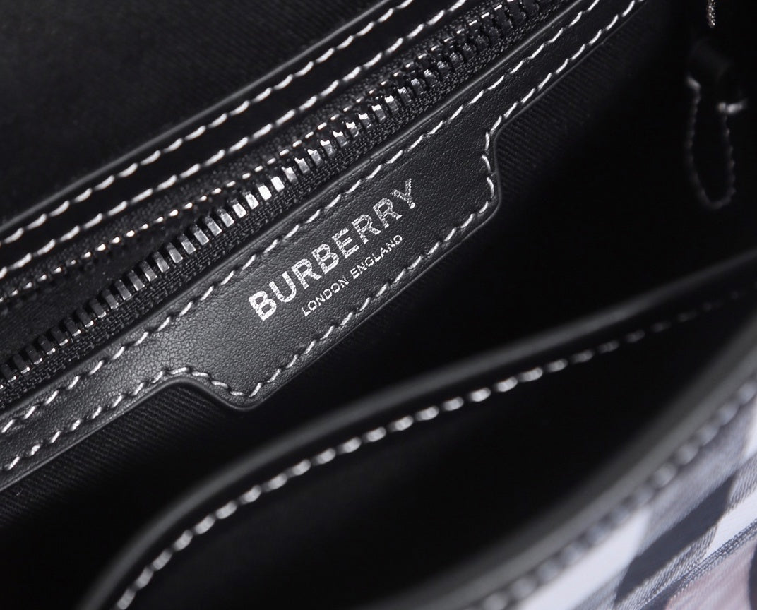 Check Crossbody Messenger Bag