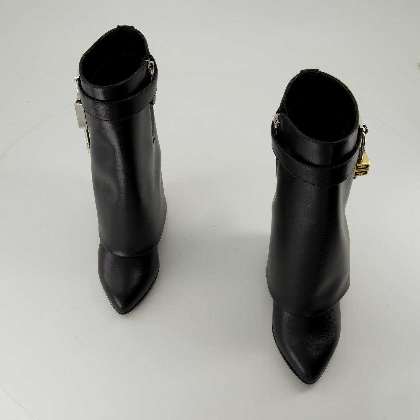 Shark Lock Wedge Boots