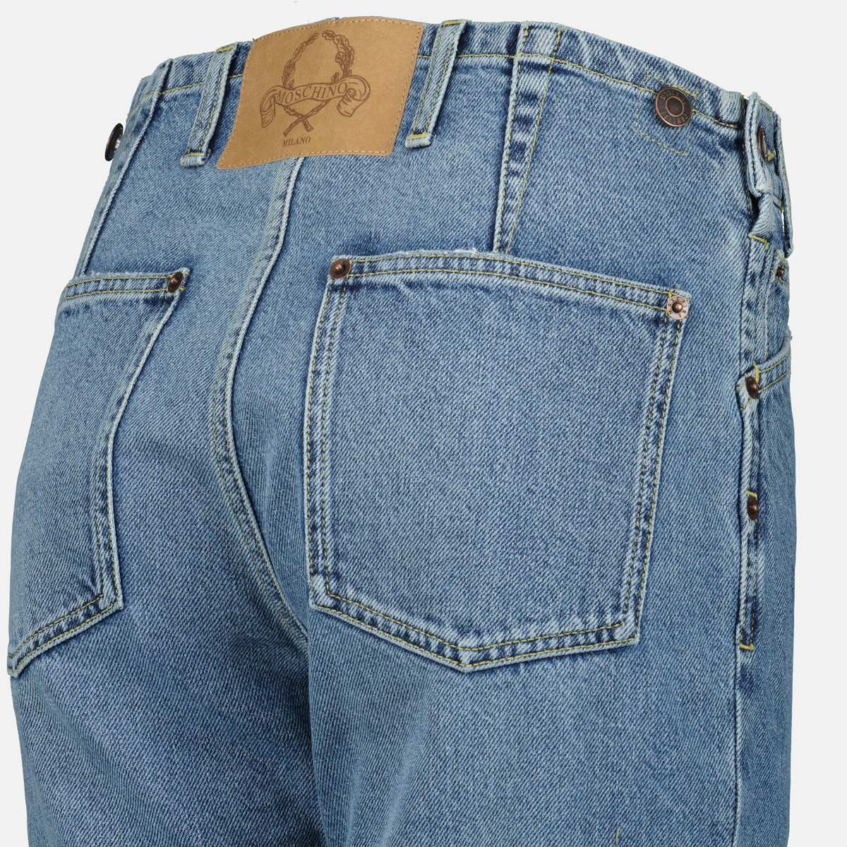 Straight-Leg Vintage Wash Jeans