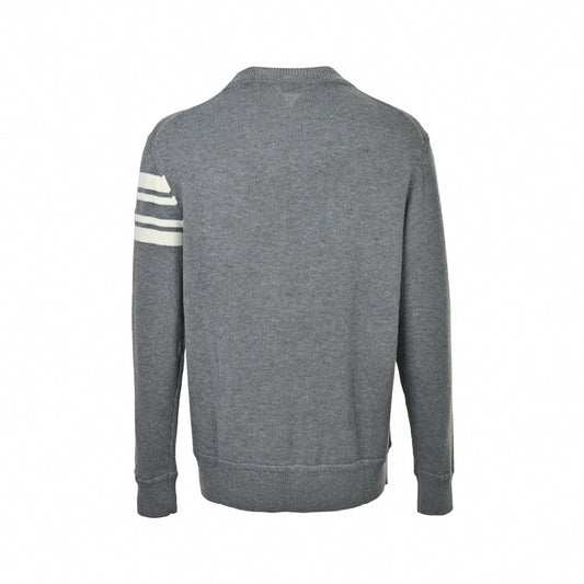 Logo Motif Cotton Knit Crewneck