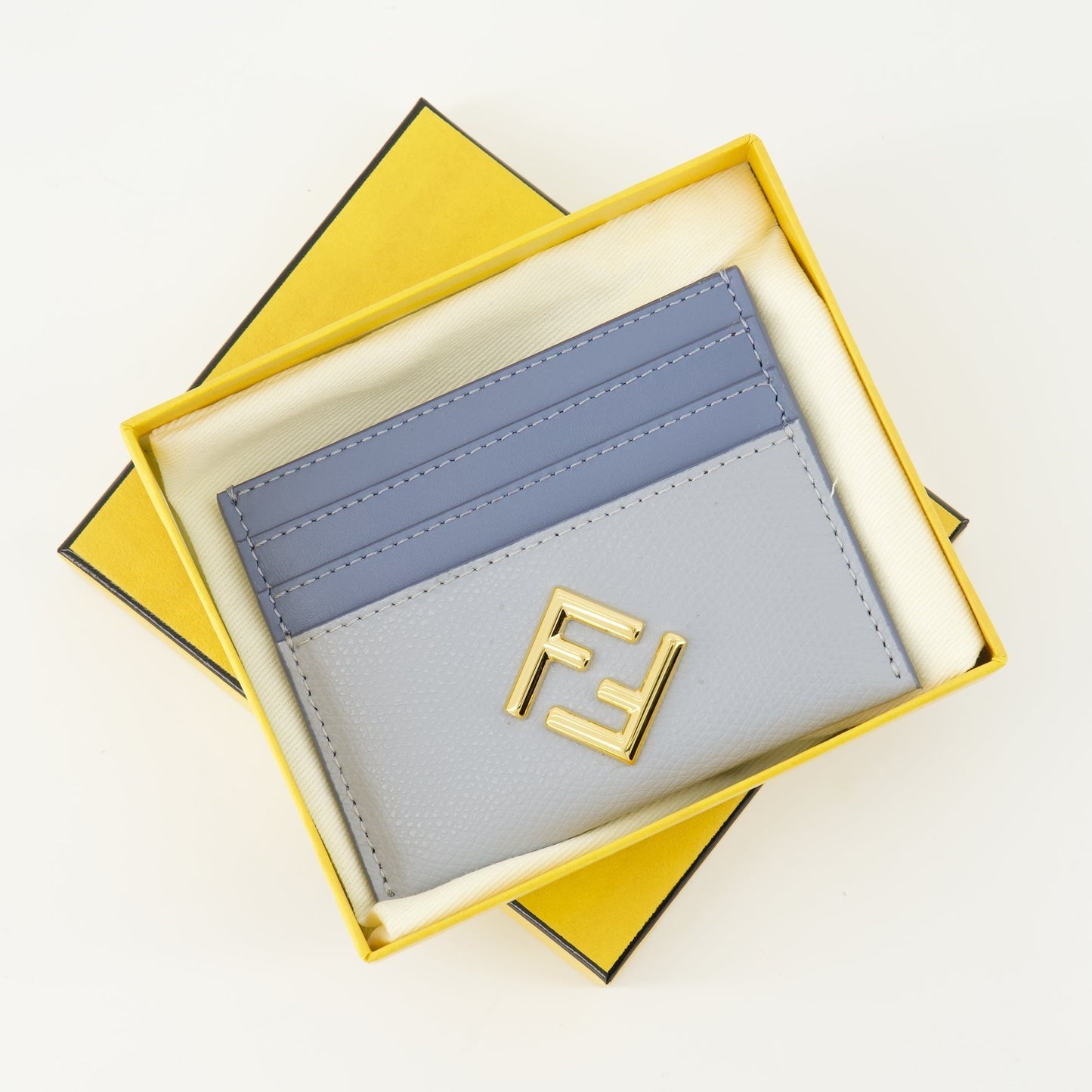 Two-Tone Leather Card Holder