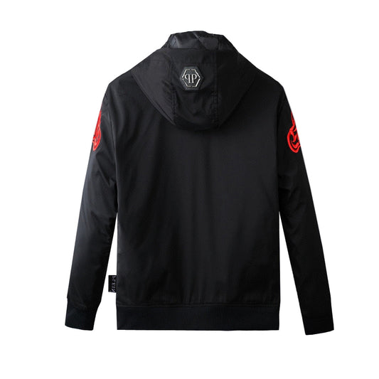 Embroidered Twin Tiger Windbreaker