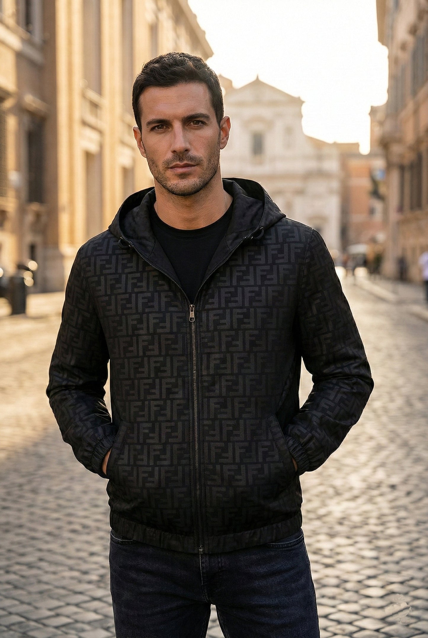 FF Monogram Hooded Jacket