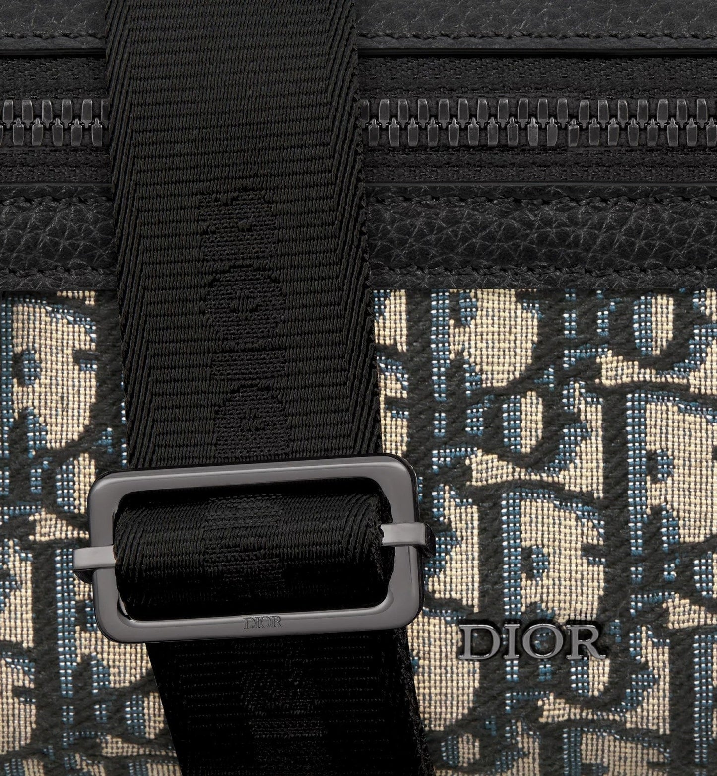 Oblique Canvas & Leather Crossbody Bag