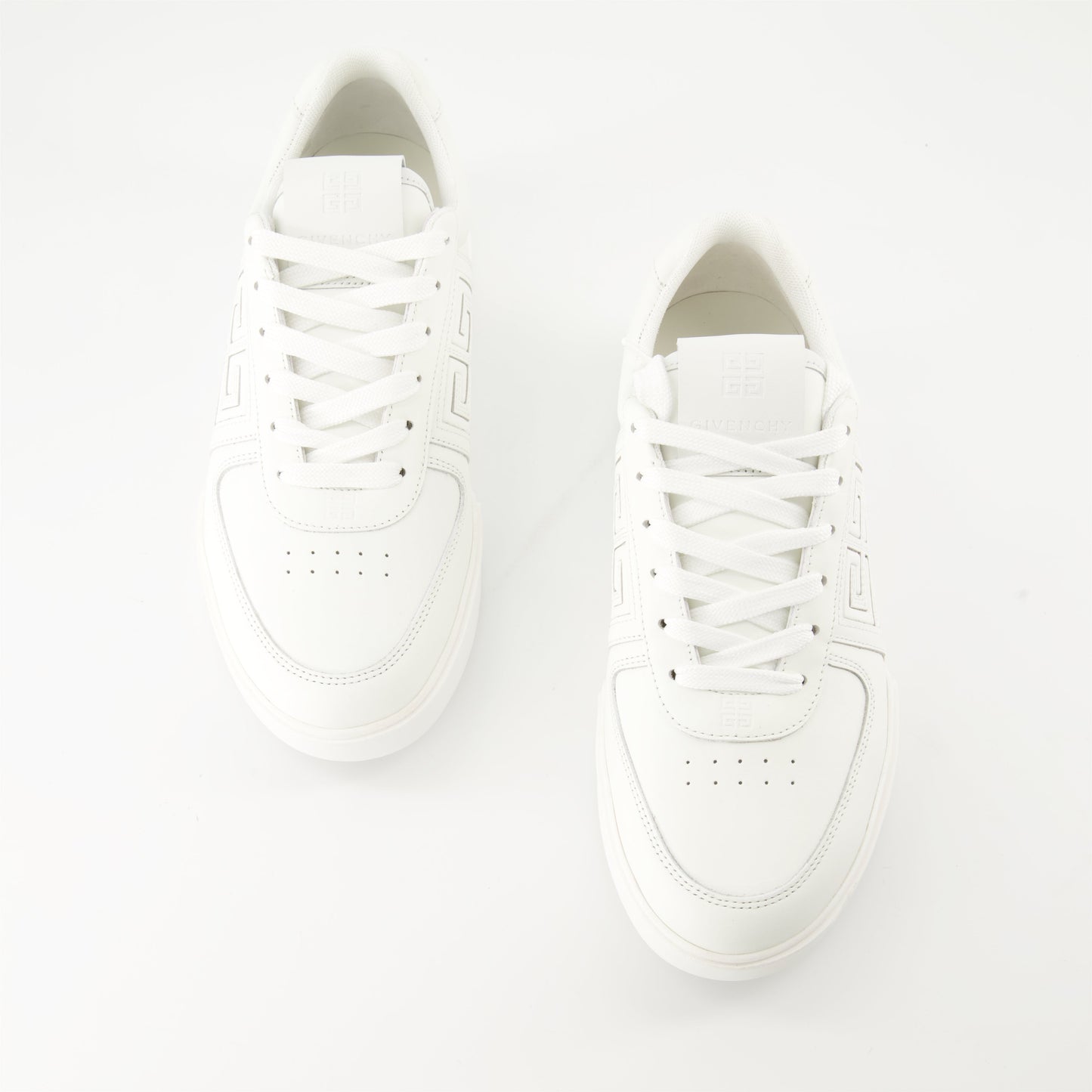 White Monogram Sneakers