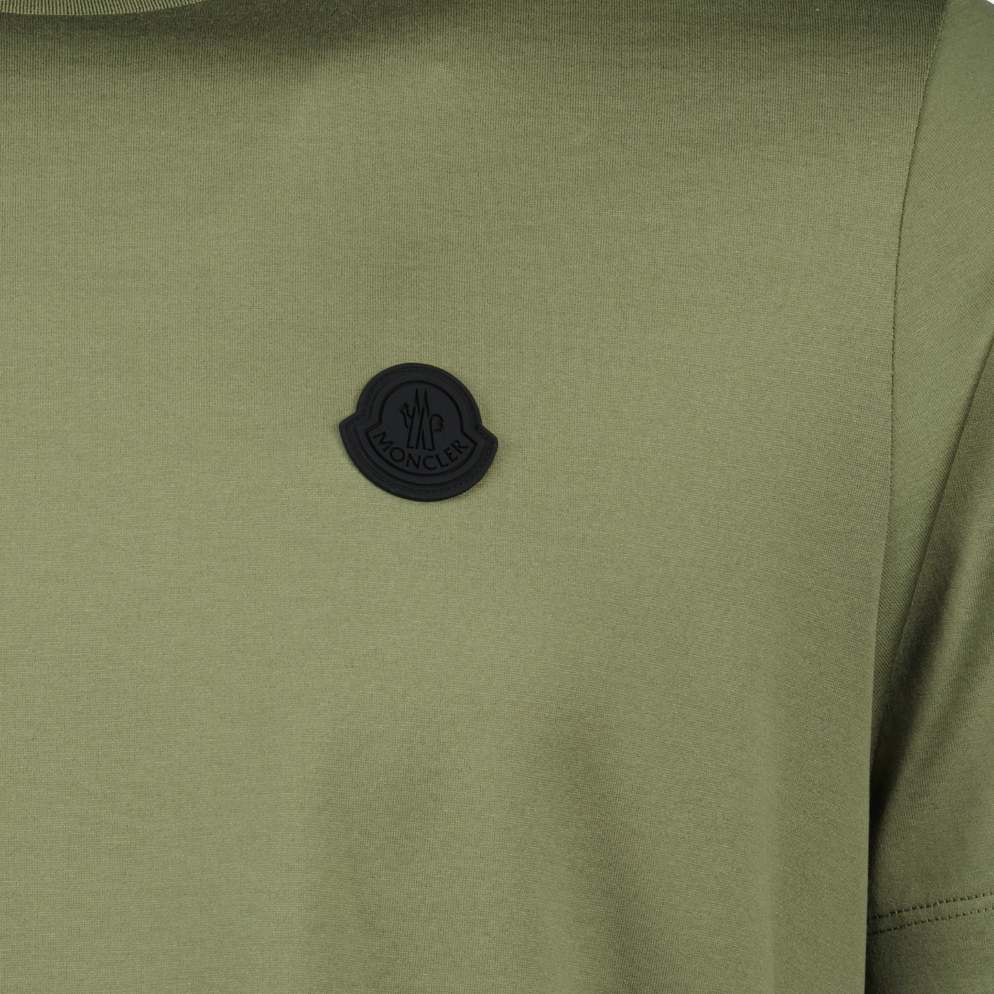 Khaki Vertical Logo T-Shirt