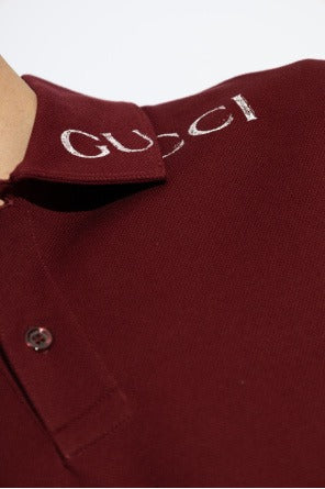 Burgundy Polo with Logo