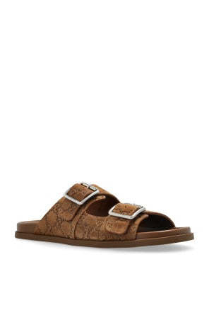 Men’s Brown Suede Slides