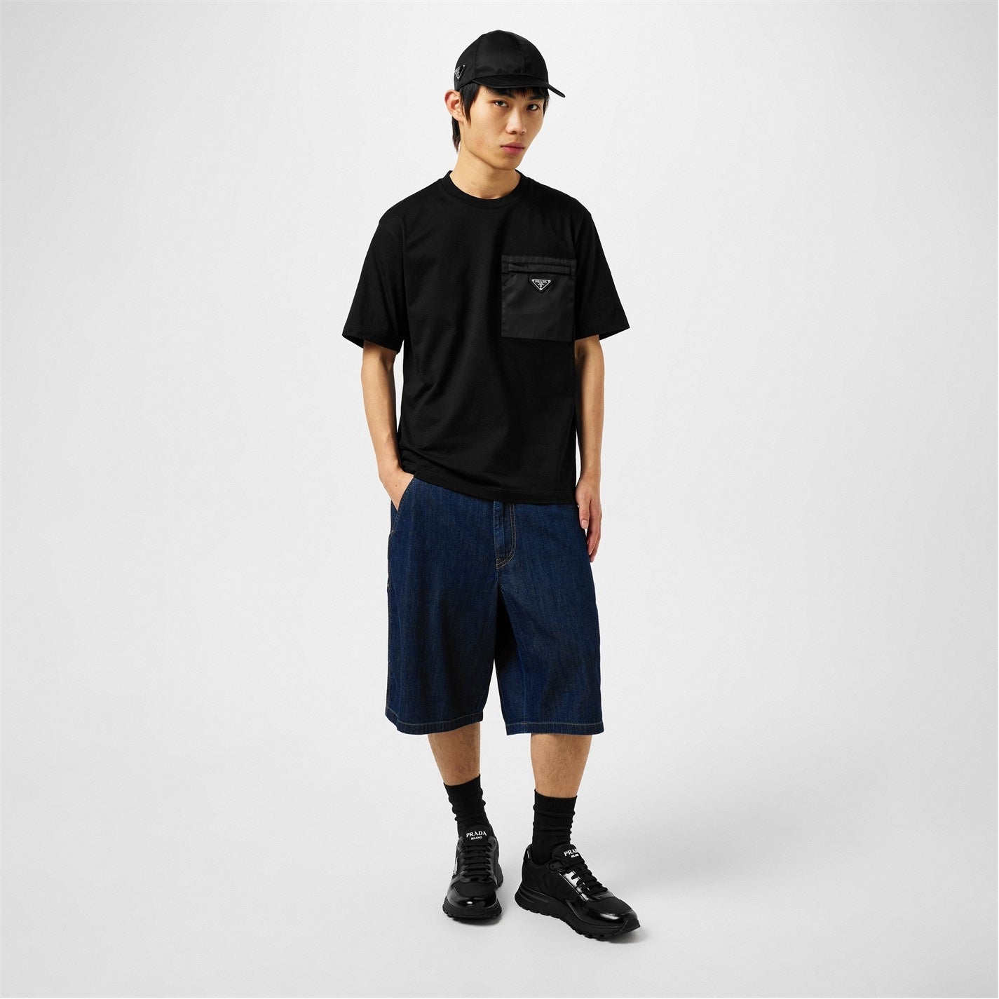 Badge Pocket Cotton T-Shirt