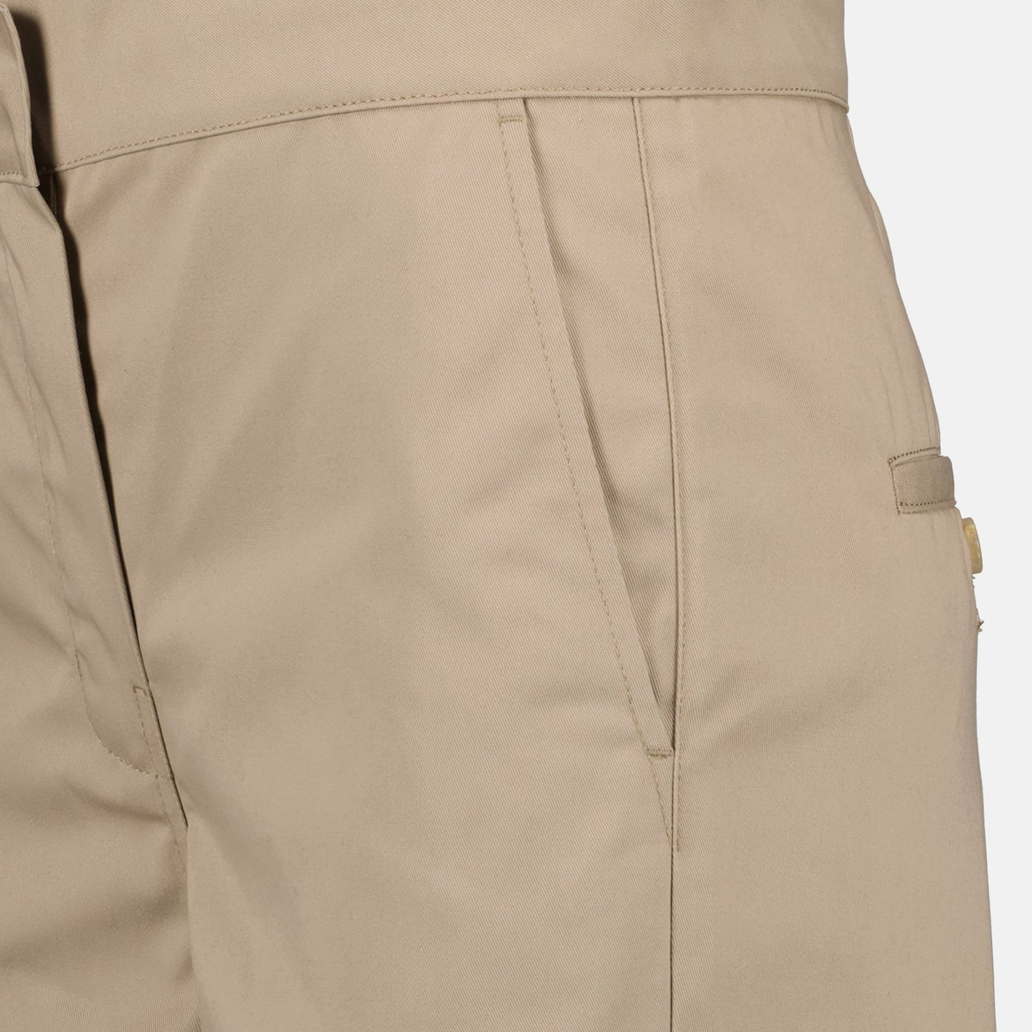 Wide-Leg Tailored Chino Trousers