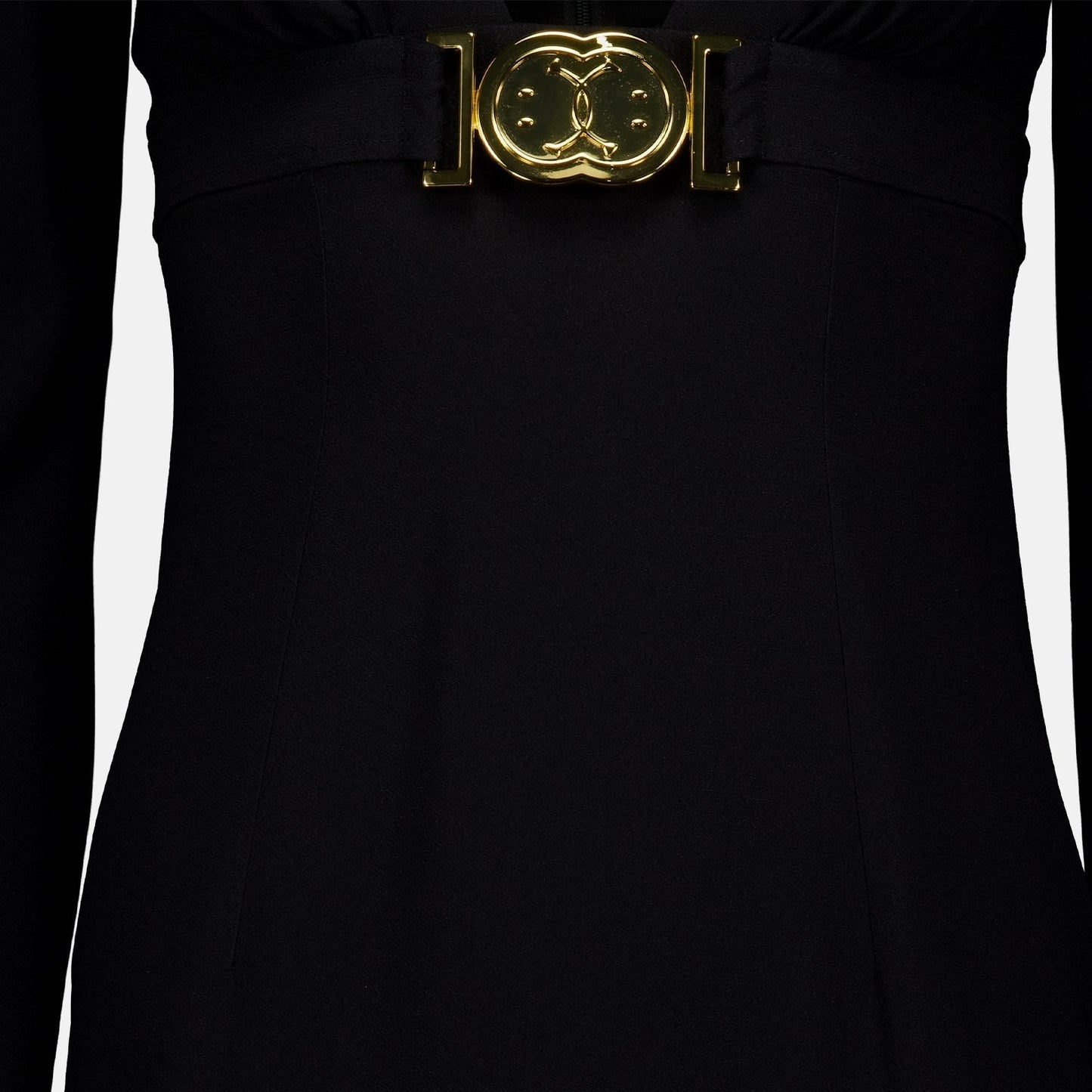 Belted V-Neck Midi Dress