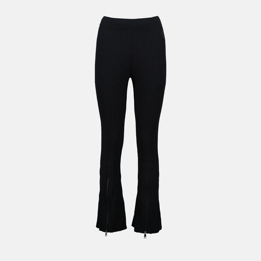 Ribbed Knit Flared Pants