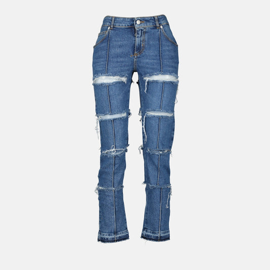 Patchwork Skinny Jeans