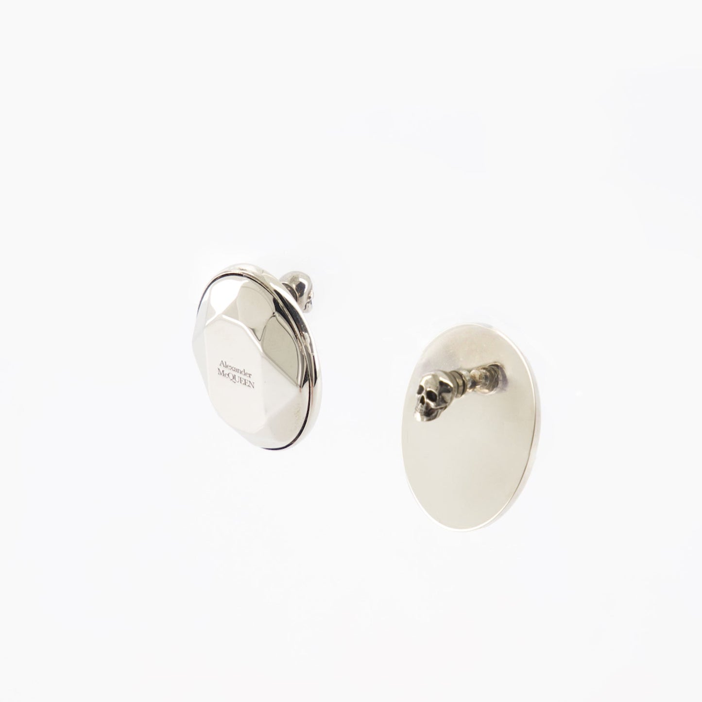 Oval Logo Engraved Earrings