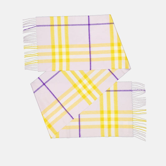 Check Cashmere Scarf