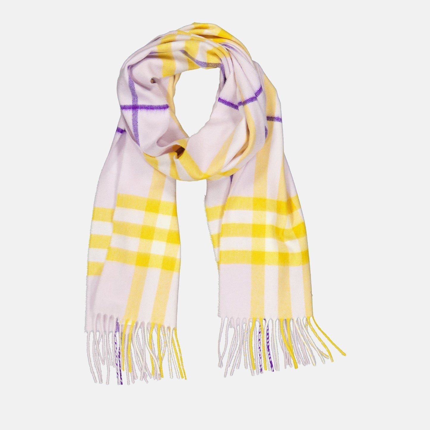 Check Cashmere Scarf