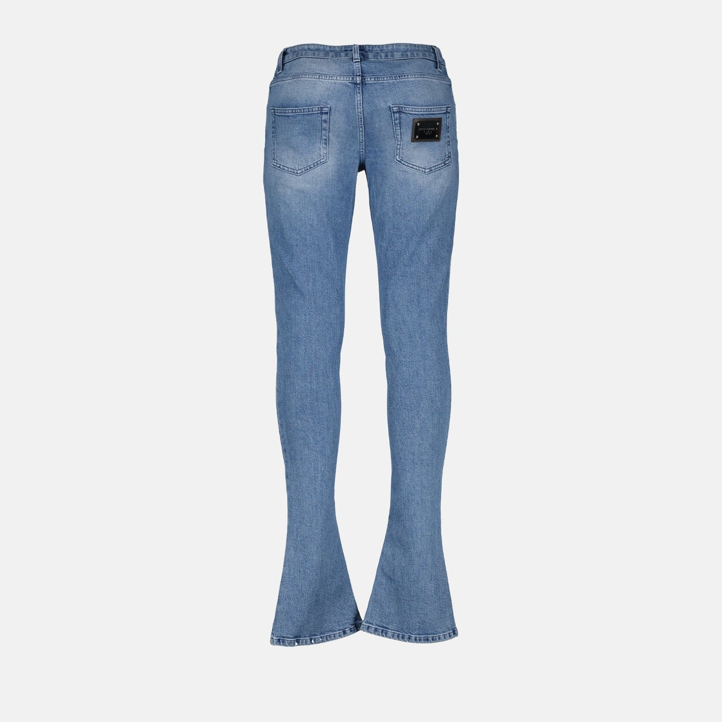 Flared Light Wash Denim Jeans
