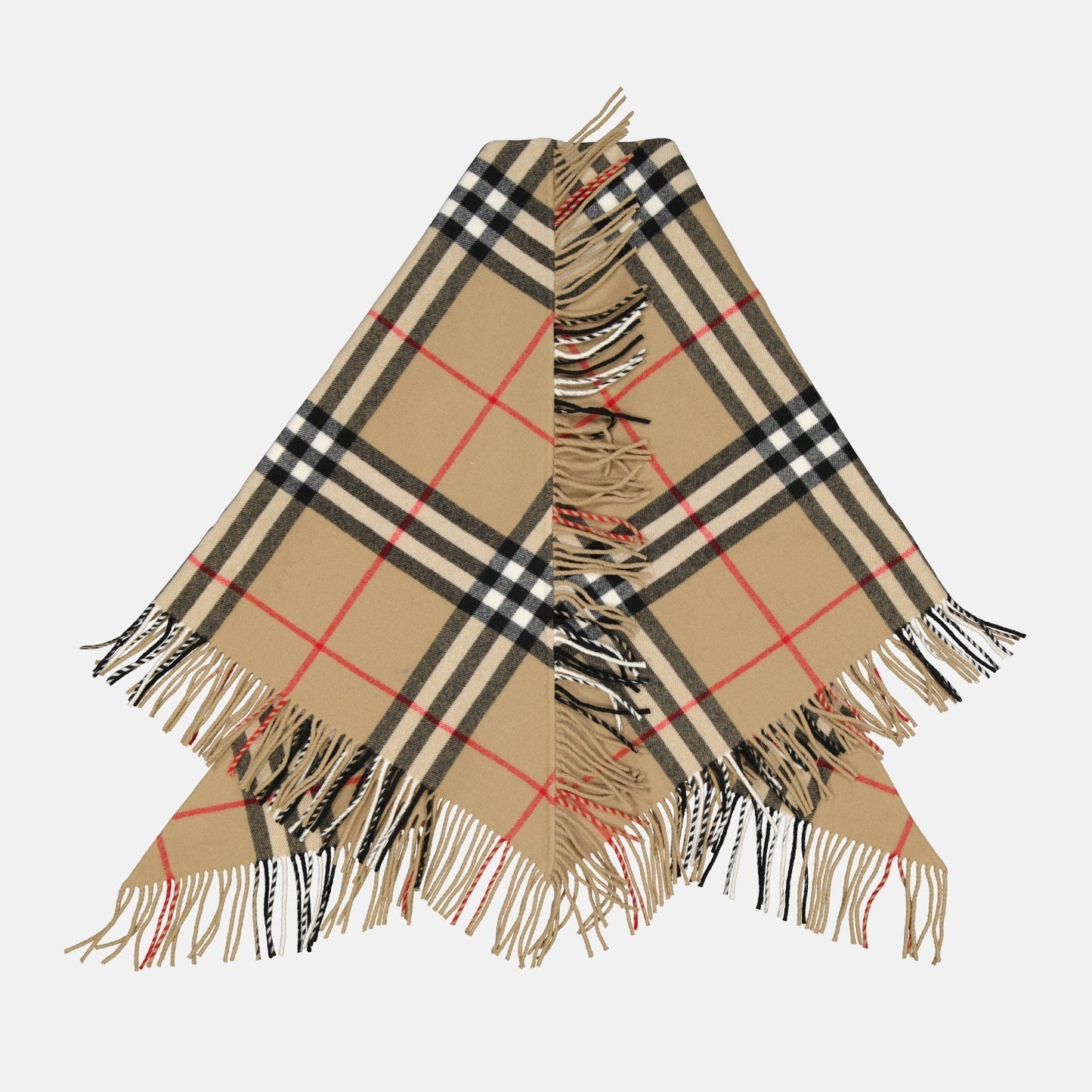 Checked Poncho