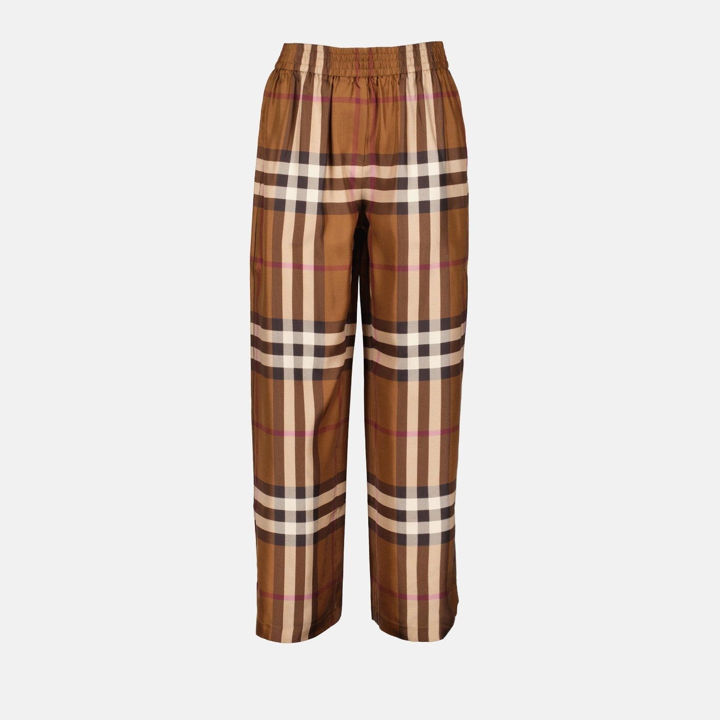 Check Wide-Leg Trousers