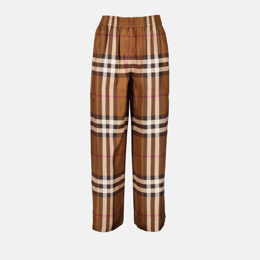 Check Wide-Leg Trousers