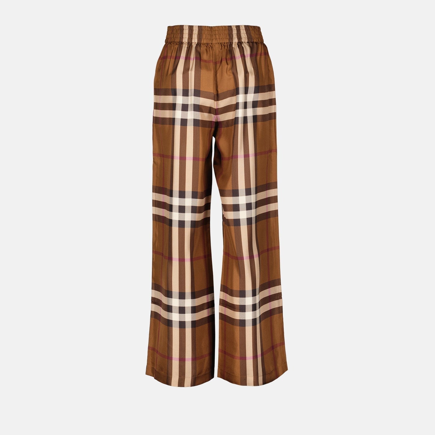 Check Wide-Leg Trousers